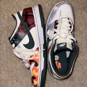 Nike Kids Colorful Camo Sneakers